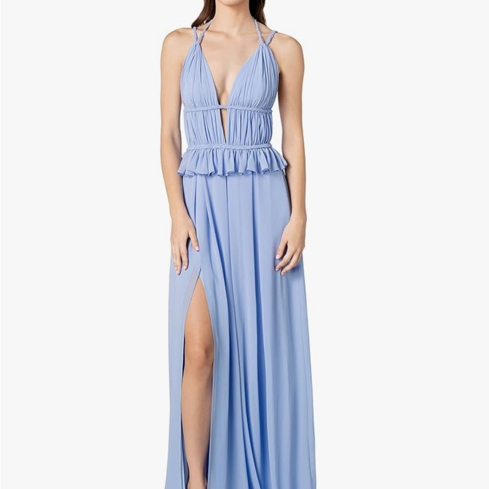 Dress the Population Athena Light Blue Maxi Dress
